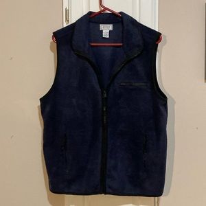 Navy Blue Fleece Vest